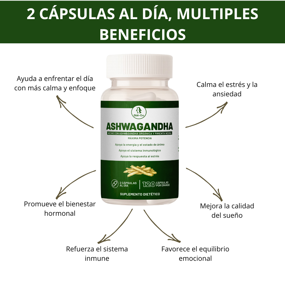 Ashwagandha anti estres y sueño profundo