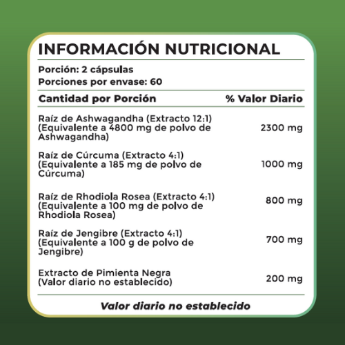 Ashwagandha anti estres y sueño profundo