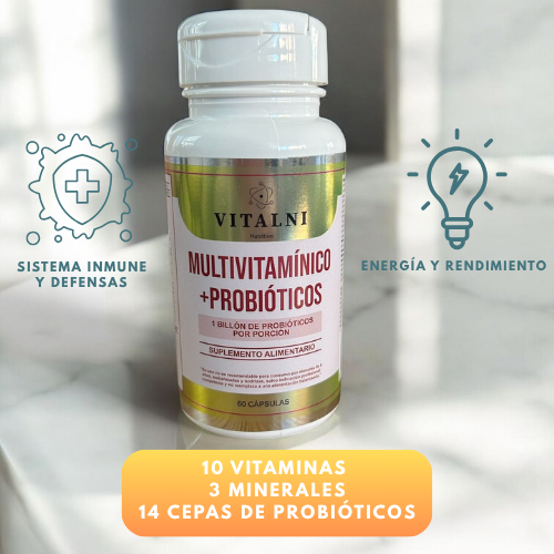 MULTIVITAMÍNICO + PROBIOTICOS 14 CEPAS