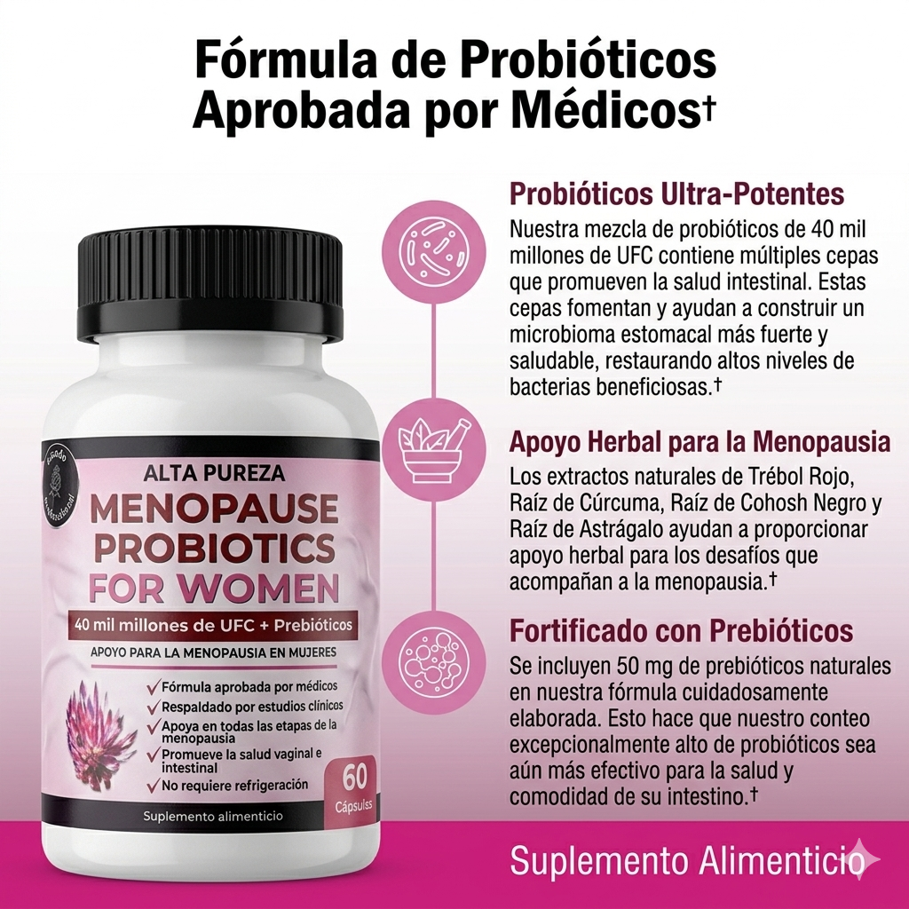 Probióticos Menopausia Alta Pureza 60 Cp