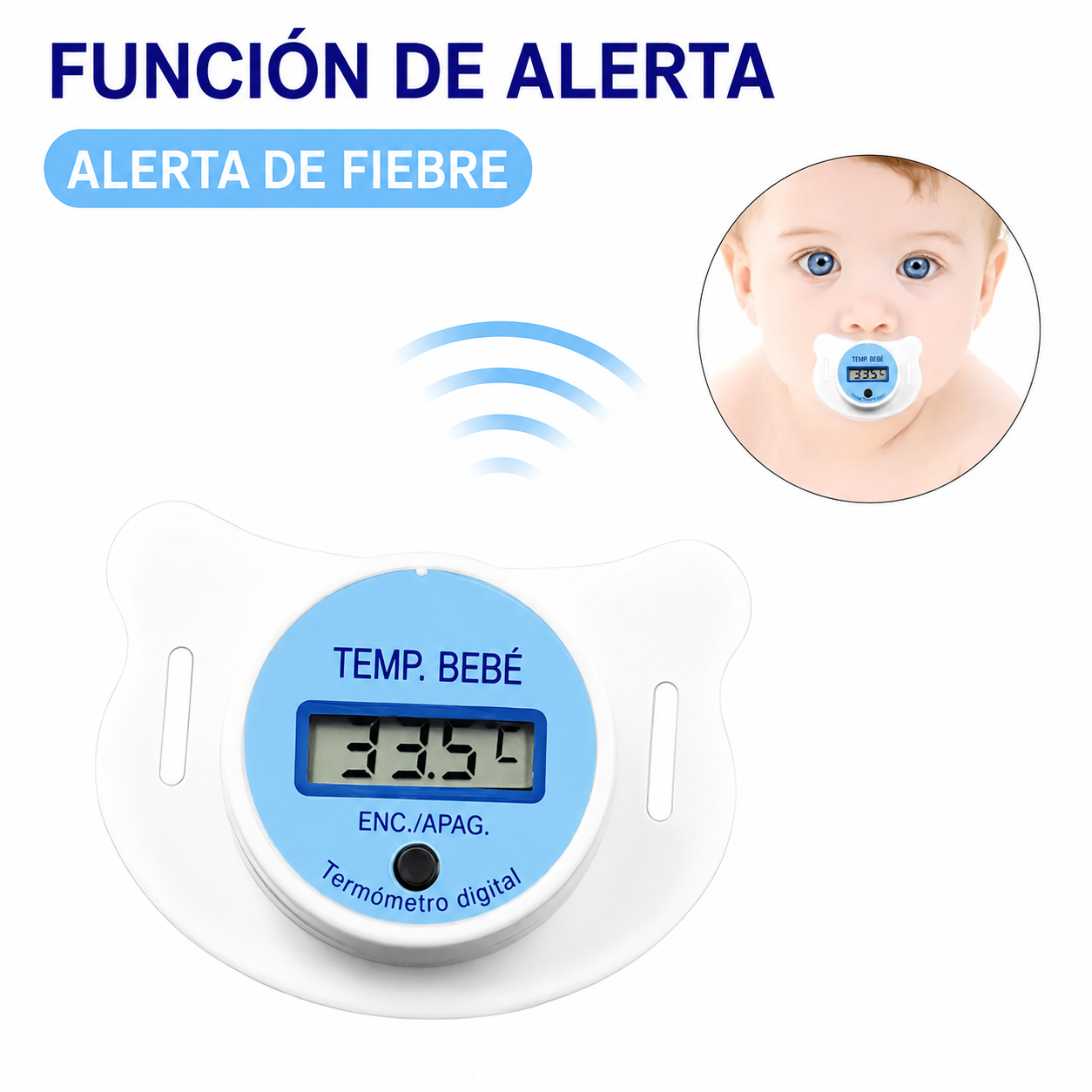 Chupete Termometro